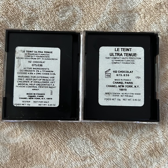 Chanel Le Teint Ultra Tenue Ultrawear Flawless Compact foundation:“152 CHOCOLAT” - Picture 2 of 8